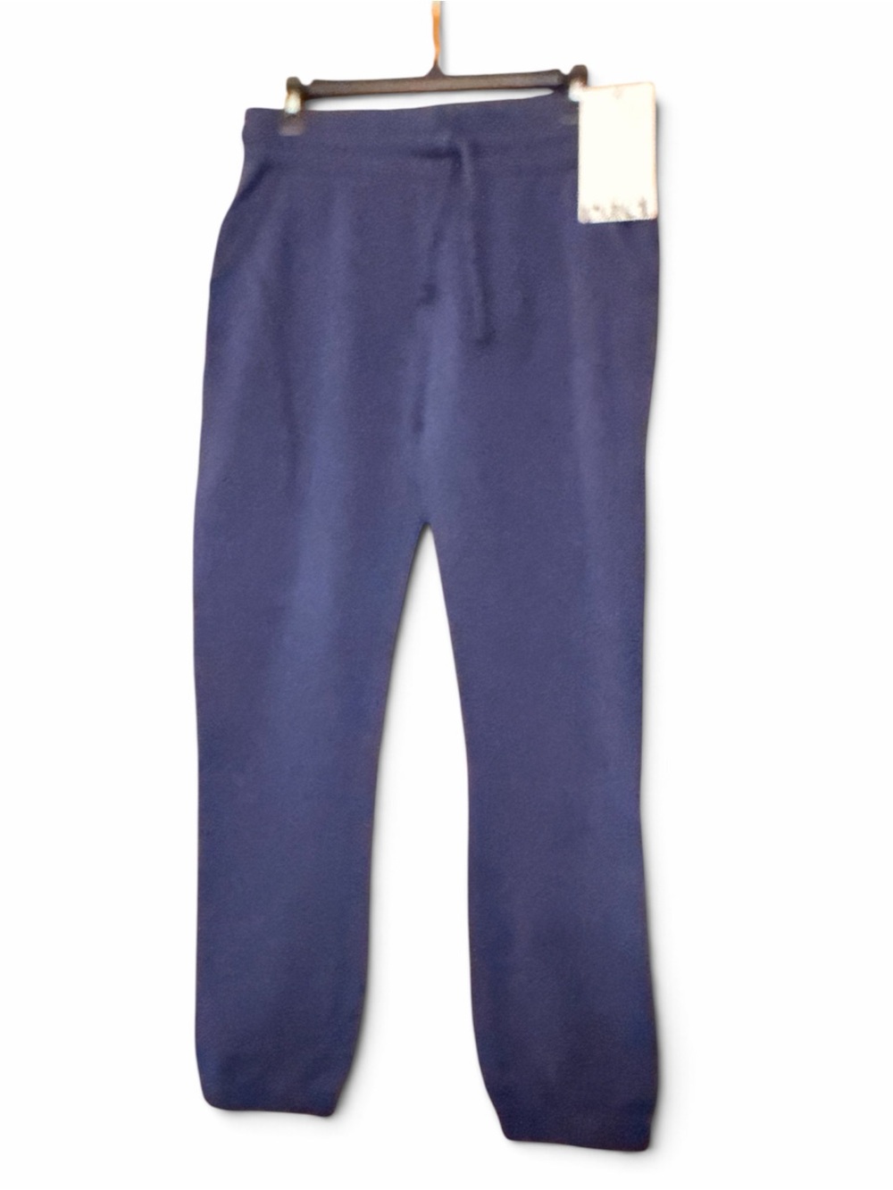 PACT Navy Drawstring Jogger Pants with Pockets - Picture 4 of 11